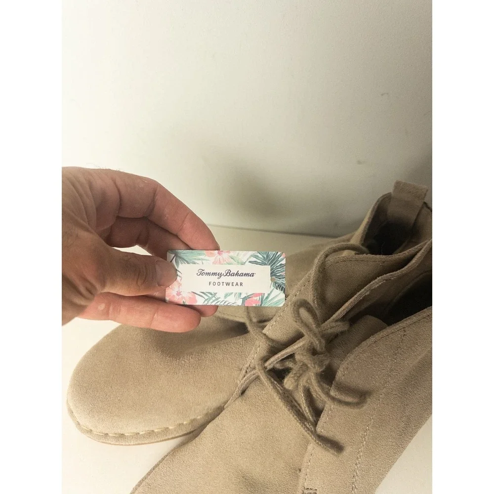 Tommy Bahama Everett Suede Chukka Desert Boots Taupe Women's US 8 NWT